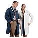 Superior Surgical 431-S Lab Coat, Unisex, Navy, S