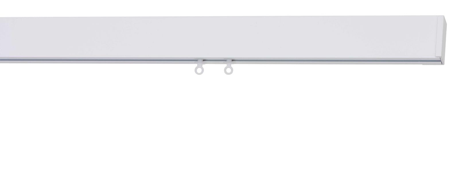 Binari per tende aste per tende bastoni e binari attacco a soffitto più colori scivoli per onde costanti wave movimento manuale ALTO 4,2 CM casa fiorentina (BIANCO, L.150)