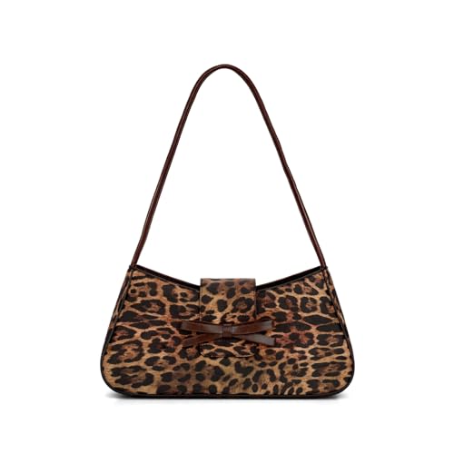 Image of KAMEILONG Trendy Red Shoulder Bag for Women Patent Leather Hobo Handbags Y2K Purses Clutch Bag Cute Bow Purse