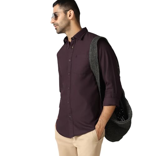 Image of blackberrys Men Solid Shirt with Structured Design, Full Sleeves and Clean Finish | Designed for Office Routine, Workplace Styling and Professional Settings