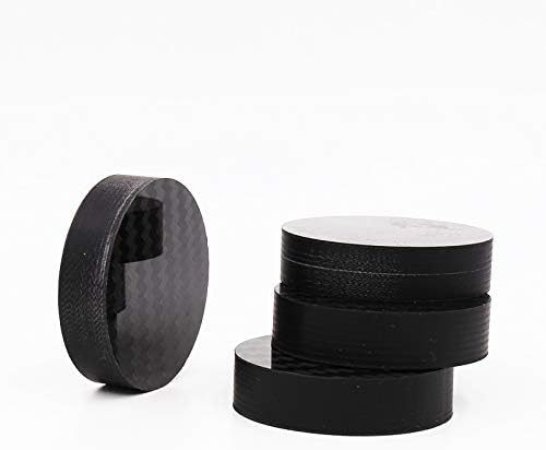 8PCS Black Carbon Fiber Speaker Isolation 40x10mm Spike Base Pad Shoe Feet HiFi Amp Cone Speaker pad