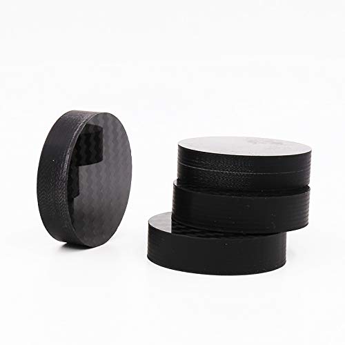 8PCS Black Carbon Fiber Speaker Isolation 40x10mm Spike Base Pad Shoe Feet HiFi Amp Cone Speaker pad
