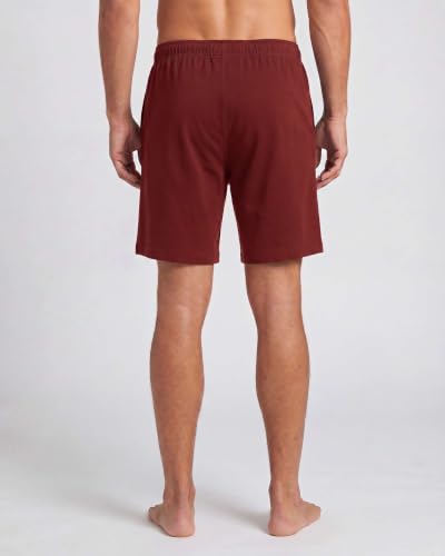 Image of Real Essentials 3 Pack: Mens Cotton Ultra-Soft Knit Sleep Pajama Shorts & Lounge Wear (Available In Big & Tall)