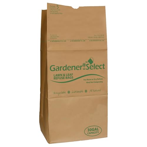 Gardener Select Heavy Duty 2-Ply Biodegradable Brown Paper Lawn and
