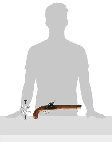 Amazon.co.jp: 模造銃（装飾品） 1136L ケンタッキーピストル ゴールド