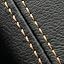 Black leather with Tan thread