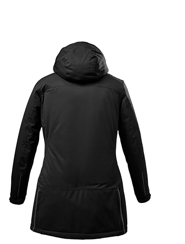 Killtec (KILAH) Damen Funktionsparka mit abzippbarer Kapuze für Hundebesitzer Ostfold WMN PRK B, schwarz, 44, 35614-000