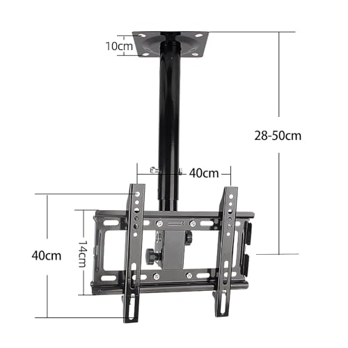 Support plafond TV réglable pour fixer un écran lourd sans risque de chute