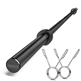 FEIERDUN 7FT Olympic Barbell, 1900LBS Strength Training Bar for Weight lifting, Alloy Steel, Center knurl, Suitable for 2 inch Plates