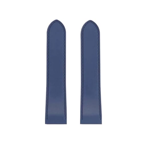 Bracelet silicone 23mm souple anti-transpiration pour montre Cartier Santos 100 homme