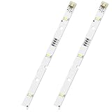 2 piezas Tira de Luz LED Frigorifico, Tira LED de Respuesto pour Réfrigérateur Rongsheng/Hisense E349766 MDDZ-162A 1629348 DC12V 2W, iluminación para frigoríficos [Clase energética F]