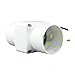 2-calowy wentylator kanałowy Hvac dmuchawa powietrza mini 12 V 6-w-wentylator powietrza Hydrokulturowe urządzenia wentylacyjne do piwnicy, łazienki, warsztatów, namiotów do uprawy roślin (kolor: No Speed Regulacja, rozmiar: 2 cale )