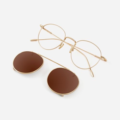 TIJN Henk Clip-On Polarized Sunglasses,Portable UV Protection Sun Glasses Lens,Only for Henk Frames4