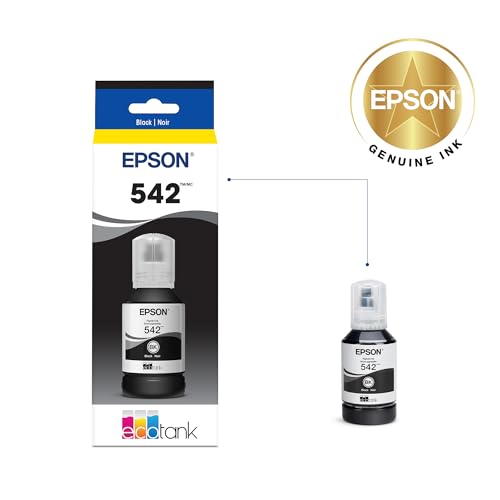 Image of EPSON 542 EcoTank Pro Ink Ultra-high Capacity Bottle Black (T542120-S) Works with ET-5150, 5170, 5180, 5800, 5850, 5880, 16600, 16650