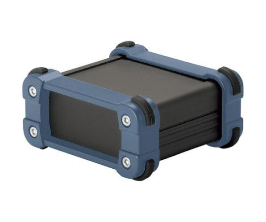 タカチ電機工業 コーナーガード付アルミケースアルミパネルタイプ ブラック/インディゴ EXP24-11-23BI