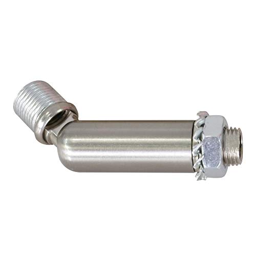 Image of MELUCEE Brushed Nickel Sloped Ceiling Adapter for Chandeliers Pendant Lights 1 Pcs, Suitable for Vaulted or Angled Ceilings