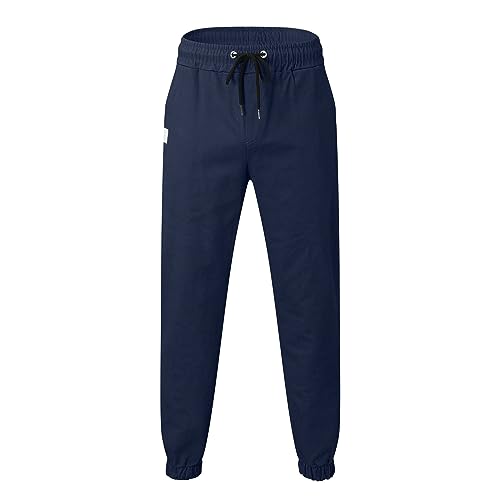 Pantalon mode décontracté longueur pleine à taille moyenne pour hommes