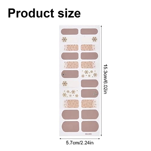 DDKY 5 Pezzi Adesivi per Unghie, Adesivi per Nail