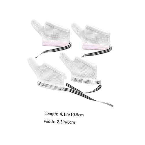 VANZACK 2pairs Eat Glove Cover Sucking Guard for Newborn Stop Thumb Sucking Mittens Mesh Boy Girl Finger Protector Accessories for Care2