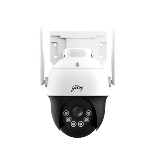 Image of Godrej 3MP Smart 4G Mini PT CCTV Camera | EVE Pro 4G Mini PT | Night Vision | 360 View | AI Human Tracking | Motion Detection | Outdoor Camera | 2-Way Talk | 256GB SD Card Support | Alexa Support