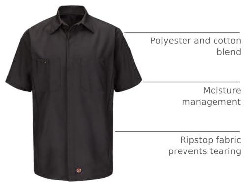 Image of Red Kap Short Sleeve Two-Tone Crew Shirt
