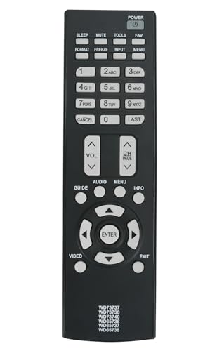 Replace Remote Controller Compatible with Mitsubishi HD Projector TV WD73737 WD65733 WD65734 WD65735...