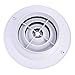 Adjustable Air Ventilation Cover Round Ducting Ceiling Wall Hole ABS Air Vent for Bathroom and Kitchen, White（250）