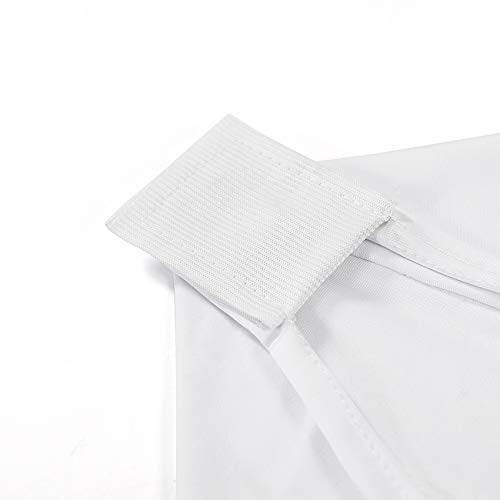 Image of 6FT Rectangular Fitted Spandex Table Cover Polyester Tablecloth Stretch Spandex Table Cover for Wedding and Party (6ft, Black)