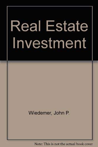 Real Estate Investment 0137632363 Book Cover