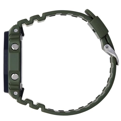 Casio G-Shock GA-2110SU-3AER Men's Analogue Quartz Watch with Carbon-Reinforced Resin Case, Green Resin Strap, Stopwatch, World Time, 200m Waterproof, 45mm