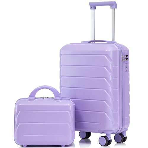 Image of Hardshell Luggage, Lightweight Durable ABS Suitcase with Spinner Wheels, 14 /20 Inch
