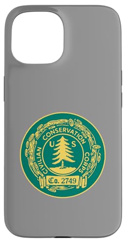 Vintage Civilian Conservation Corps Retro CCC Logo X}zP[X iPhone 15 p