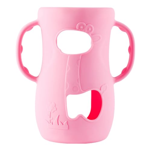 赤ちゃん給餌ボトルハンドルケース快適なグリップスリーブ非滑りハンドシャンクガード120ml/240mlガラスプロテクター