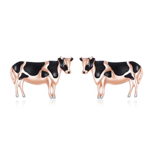 Boucles d'oreilles vache argent 925 YAFEINI pendantes
