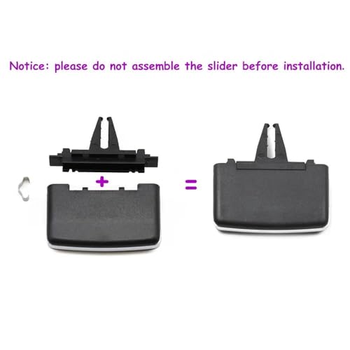 Clips de calandre ventilation Mercedes C W204 GLK : qualité premium ABS - 3