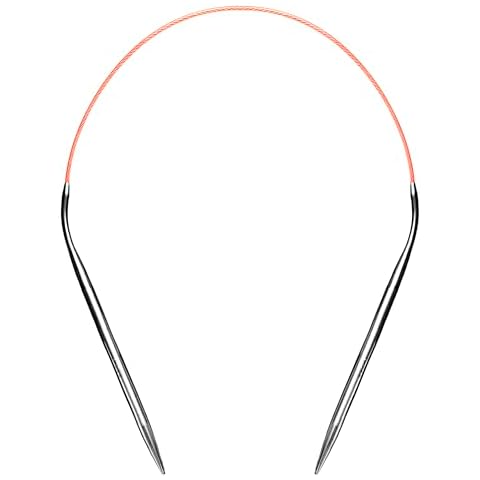 Size 8 Circular Knitting Needles 16 Inch Round Metal Cover