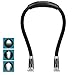 LEDBOKLI Book Light Rechargeable LED Neck Reading Light 6 Adjustable Brightness 4 LED Beads Book Lights for Reading at Night in Bed Hands Free Hug Light Including USB Cable Black Book Lights
