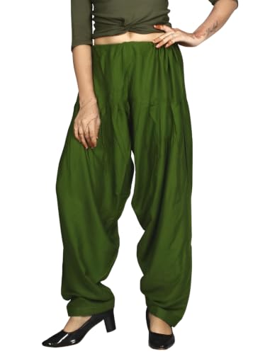 Image of FASHION GALLERY Women's Rayon Relaxed Fit Patiala Salwar with Full Length Drawstring Closure Type and Flexible Waist | Patiala Pant for Woman Free Size Fit Upto XXL