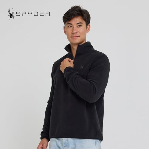 Spyder Fleece Quarter Zip Pullover Men – Polar Fleece Lightweight Athletic Sweater, Warm 1/4 Zipper Jacket, Mock Neck2