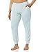 Amazon Essentials Women's Lightweight Knit Jersey Pyjama Bottoms, Jogger Lounge Sleep Wear with Pockets, Light Blue Rose Leopard, M