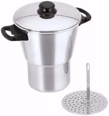 New Aluminio Brilhante Cuscuzeiro Nordestino