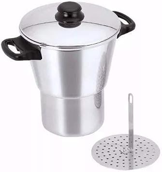 New Aluminio Brilhante Cuscuzeiro Nordestino