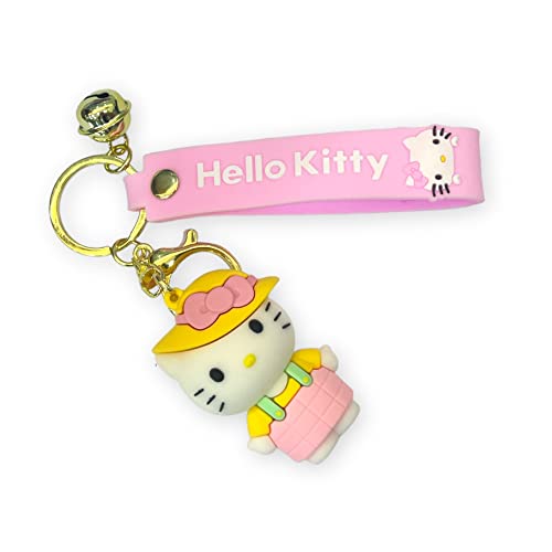 Image of AUGEN Hello Kitty Action Figure Keychain Limited Edition for Car, Decoration, Cake, Office Desk & Study Table (Pack of 1)