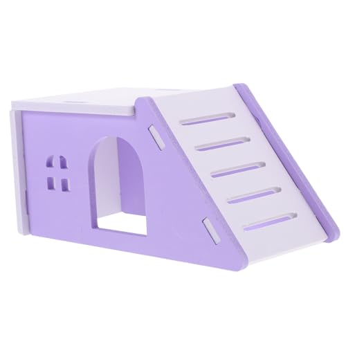 TOBBOMEY Nido de hámster Jaula Rata heno Almohadillas para orinar de cobaya Conejito Lana casa Hamster casita Hamster Cama Hamster escondite de hámster casa de hámster de polivinilo