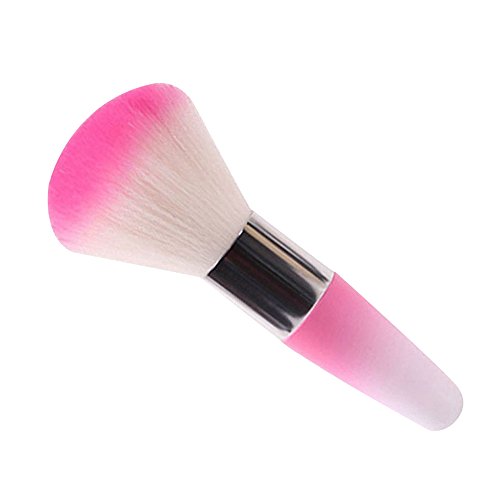 Happy Hours - Acrylic Handle Nail Brushes Remove Dust Powder/Nylon Hair Dirt Clean for Nail Art Tools(Pink)