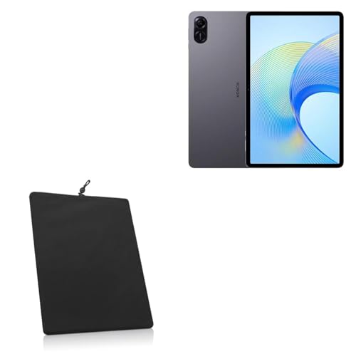 BoxWave Case Compatible with Honor Pad X9 - Velvet Pouch, Soft Velour Fabric Bag Sleeve with Drawstring - Jet Black