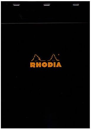 Rhodia Classic French Paper Pads Graph 8 1/4 in. x 11 3/4 in. Black [Pack of 3 ]