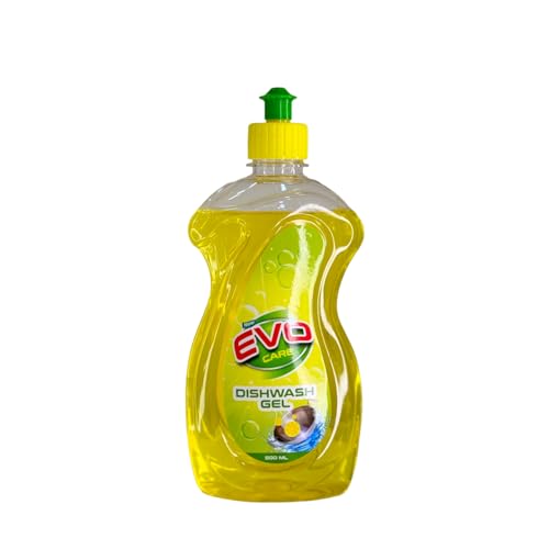 Image of Evocare Lemon Dishwash Gel 1L| Pack of 2 x 500 ml Bottle