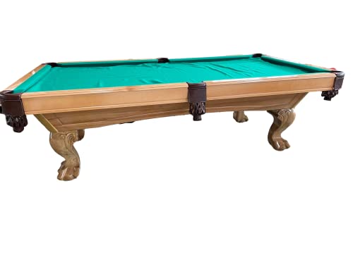 8 Ft. Billardtisch Tunierpoolbillard Poolbillard Modell Winston Nr.15 Farbe: Natur Tuch Grün Pool Billard mit 3cm starken Schieferplatten Maß:254x142cm – Bild 5
