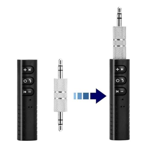 Adaptador transmisor receptor Bluetooth 5.0 jack de 3.5 mm para auriculares de audio y música de coche Y1j0 Reciever A2dp manos libres Aux - imagen 2